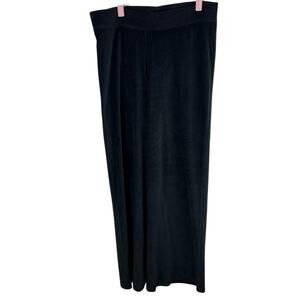 J. Jill pure jill black velvet pull on pants size medium